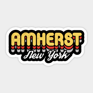 Retro Amherst Sticker